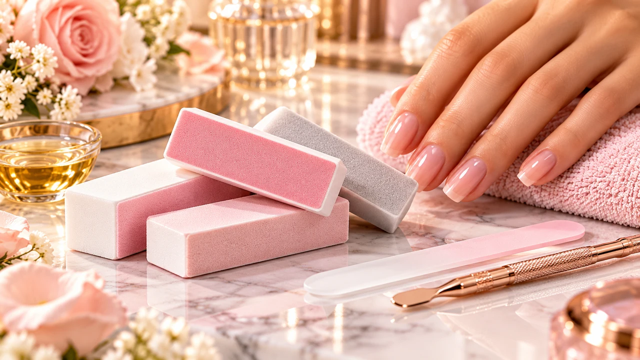 Illustrative NailShopHub image for Gentle Nail Buffer Block Set