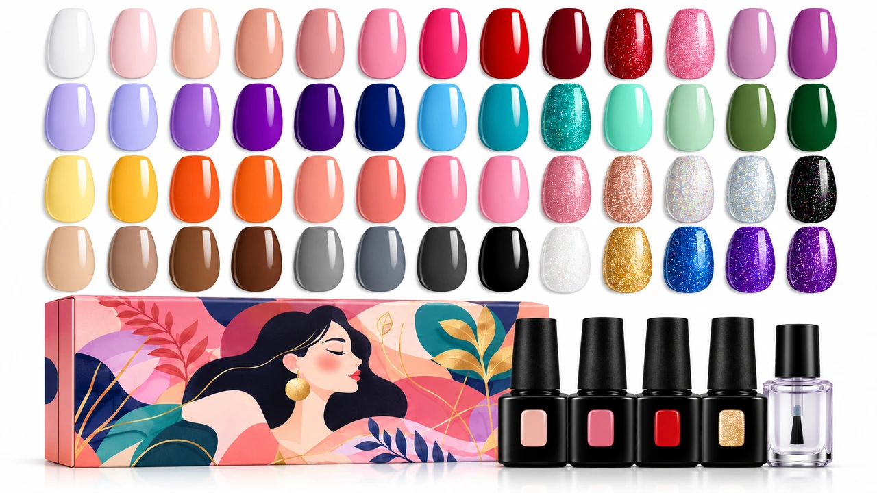 Illustrative image: JODSONE 36-Piece Gel Nail Polish Set – 32 Colors & Top Coats