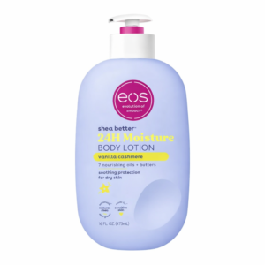 EOS Shea Better Vanilla Cashmere Lotion 24 Hr Lightweight Hydration for Soft, Glowing Skin